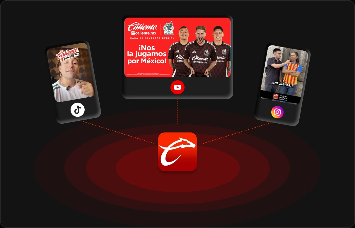 Caliente clipping campaign across TikTok, YouTube and Instagram