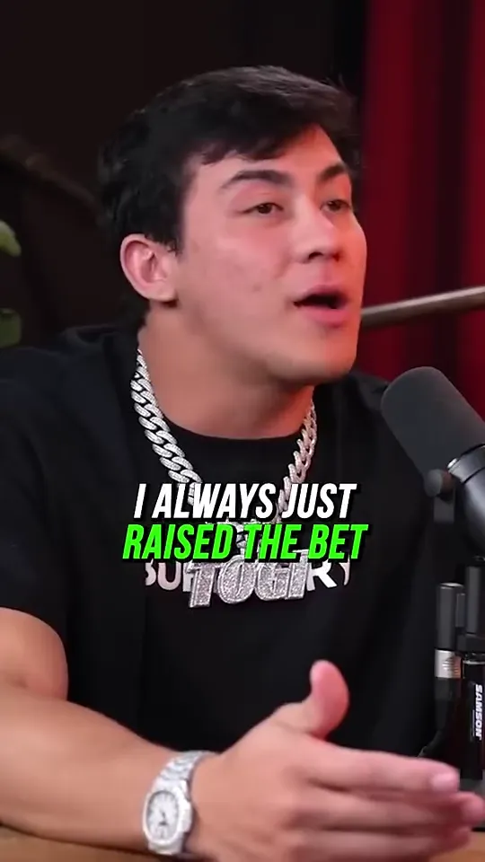 Casino creator talking to camera