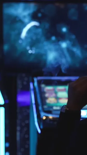Frame from a casino campaign clip